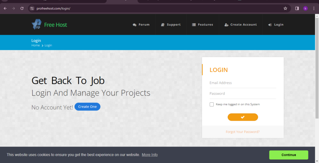 Confirming Your Email On Profreehost